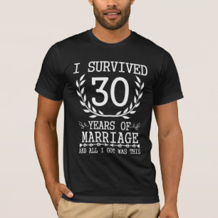 T-shirt 30 ans de mari, 30e Mariage
