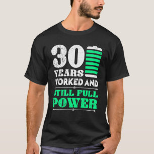 T-shirt 30 Ans De Travail 30 Ans De Service