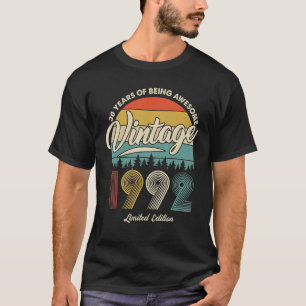 T-shirt 30 Ans D'Être Awesome Vintage 1992 30 Ans Ol