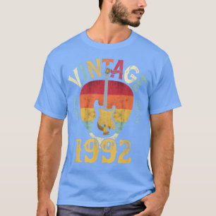 T-shirt 30 ansVieux Vintage 1992 Onglet de guitare 30e ann