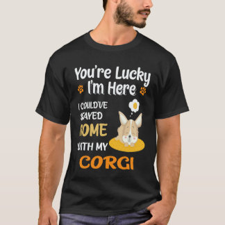T-shirt 30 J'aurais pu rester à la maison avec Corgi