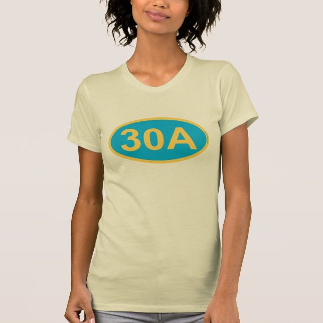 T-shirt 30A route pittoresque - Destin la Floride (Devant)