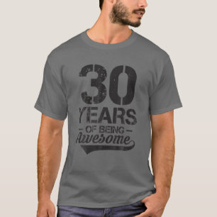 T-shirt 30E Anniversaire 30 Ans Vintage 30 Ans De Bei