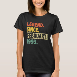 T-shirt 30e anniversaire Awesome depuis février 1993 30 an