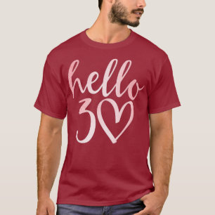 T-shirt 30e anniversaire Bonjour trente Squad Cadeaux T Ch