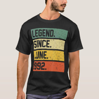 T-shirt 30e anniversaire Cadeau 30 ans légende depuis juin
