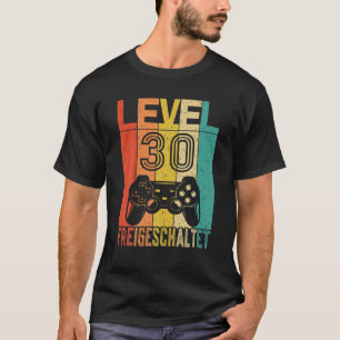 T-shirt 30E Anniversaire Cadeau Niveau 30 Déverrouillé 199