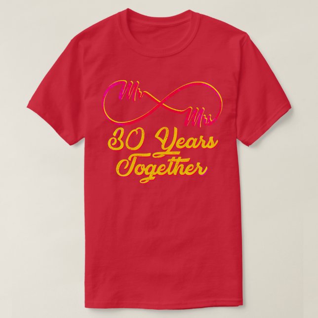 T-shirt 30e anniversaire de Mariage 30 ans de mariage 2 (Design devant)