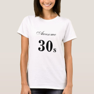 T-shirt 30e anniversaire moderne