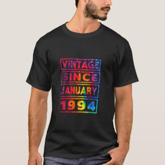 T-shirt 30e anniversaire Tie Dye Décoration Vintage depuis