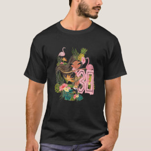 T-shirt 30E Anniversaire Tiki Party Pool Été Hula Hawaiian