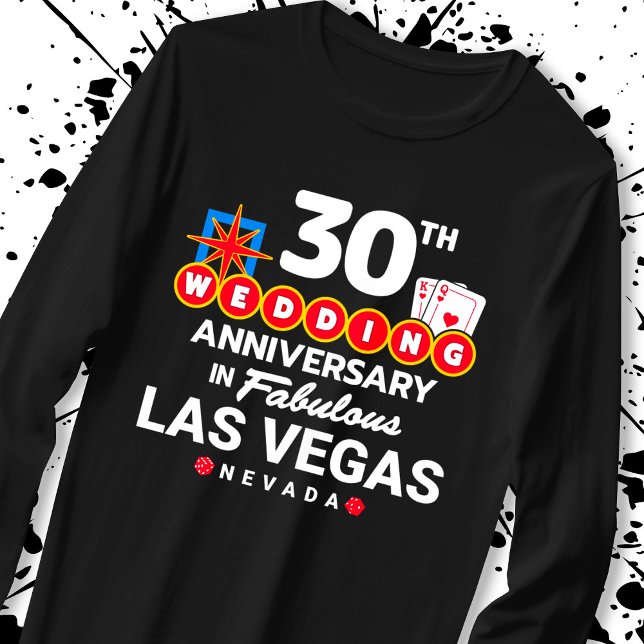 T-shirt 30e Wedding Anniversary Couples Las Vegas (Créateur téléchargé)