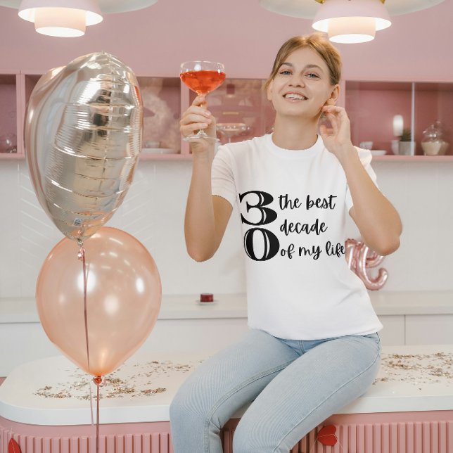 T-shirt 30th Birthday Dirty Thirty Best Ten Ten (Créateur téléchargé)