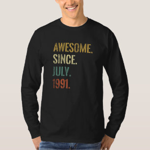 T-shirt 31e anniversaire 31 ans stupéfiant depuis juillet 