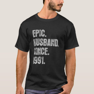 T-shirt 31e anniversaire de Mariage pour lui Mari épopé de