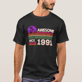 T-shirt 31e anniversaire Hommes Femmes stupéfiantes depuis