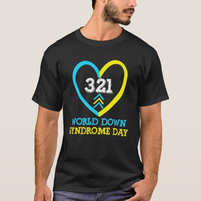 T-shirt 321 Journée mondiale de sensibilisation au syndrom (Devant)