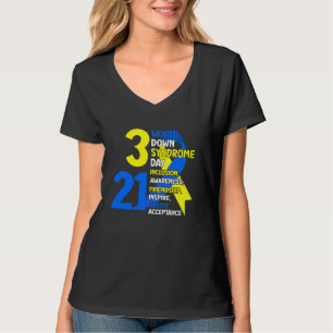 T-shirt 321 Journée mondiale du syndrome de Down Trisomy 2