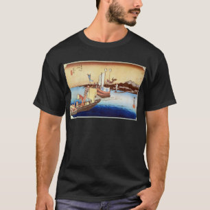 T-shirt 32. 荒 井 宿, 重 Arai-juku, Hiroshige, Ukiyo-e,