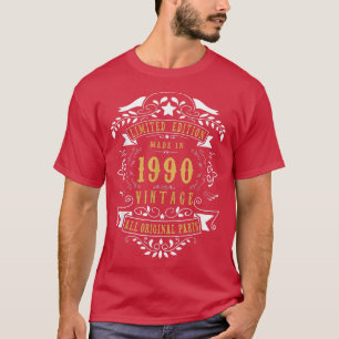 T-shirt 32 ans 32e anniversaire Né en 1990 Hommes W