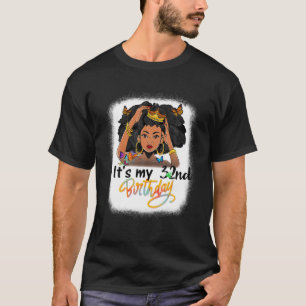 T-shirt 32 Ans Black Melanin Femme Fille C'est My 32Nd