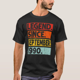 T-shirt 32e anniversaire Légende depuis septembre 1990 32