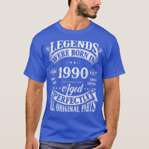 T-shirt 32e anniversaire The Vintage Legends Born In 1990
