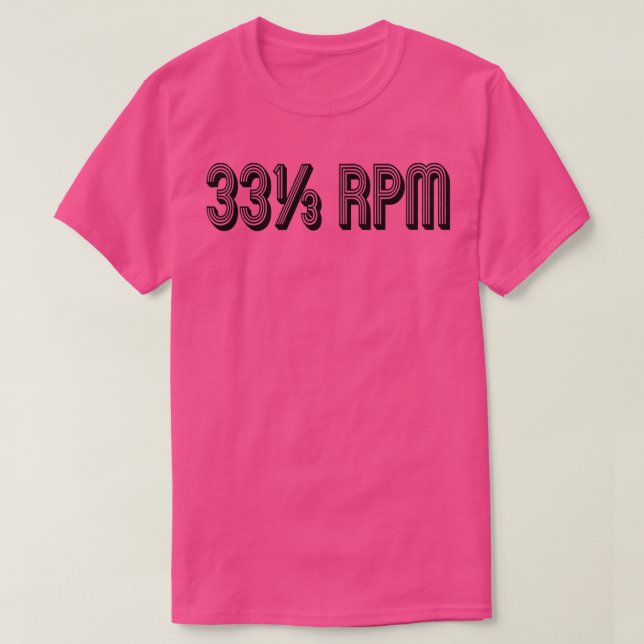 T-shirt 33 13 RPM Vinyl Record Music Lovers  (Design devant)