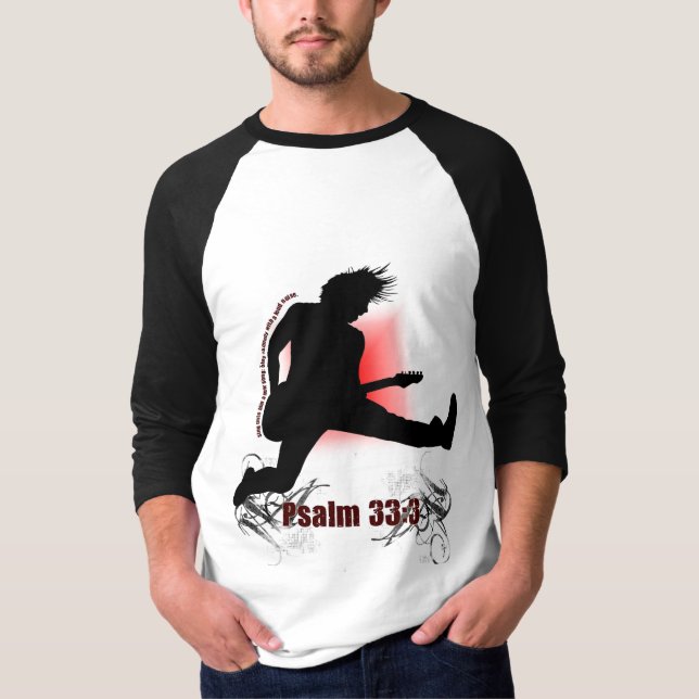 T-shirt 33:3 de psaume de bruit fort (Devant)