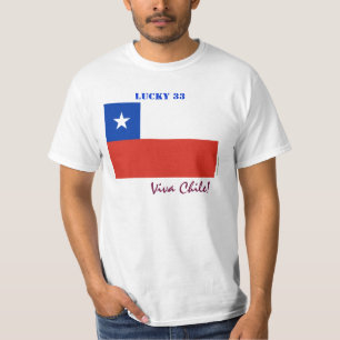 T-shirt 33 chanceux du Chili de vivats