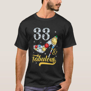 T-shirt 33 & Fabuleux 33e Anniversaire Chaussures talons h