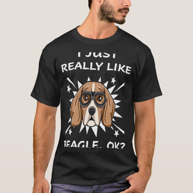 T-shirt 33 J'Aime Vraiment Beagle (Devant)