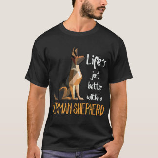T-shirt 33 La vie est juste meilleure avec un berger allem