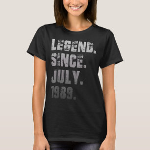 T-shirt 33e anniversaire 33 ans légende depuis juillet 198