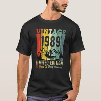 T-shirt 33e anniversaire fête 33 ans fantastique 1989 Limi