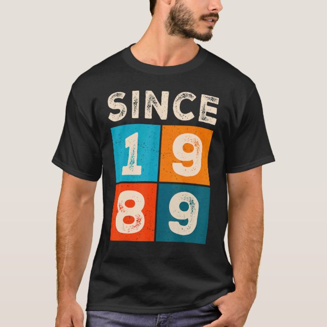 T-shirt 33ème anniversaire stupéfiant depuis 1989 (Devant)