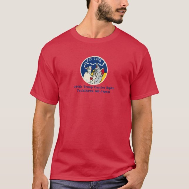 T-shirt 344e Escadron de transport de troupes Tachikawa AB (Devant)