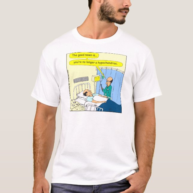 T-shirt 348 plus une bande dessinée hypocondriaque de (Devant)