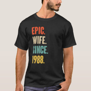 T-shirt 34 Anniversaire Du Mariage Pour Sa Femme Épic Si