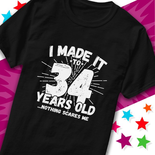T-shirt 34 Ans Mème sarcastique vieux drôle 34ème annivers (Créateur téléchargé)