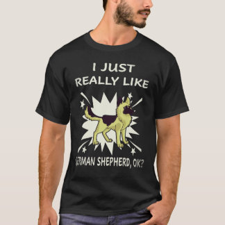 T-shirt 34 J'aime vraiment beaucoup les bergers allemands