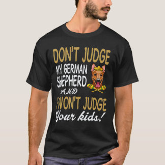 T-shirt 34 Ne jugez pas mon berger allemand et je ne juger