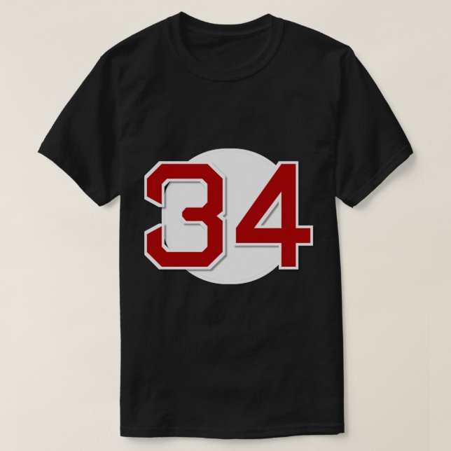 T-shirt 34 Retired Sticker (Design devant)