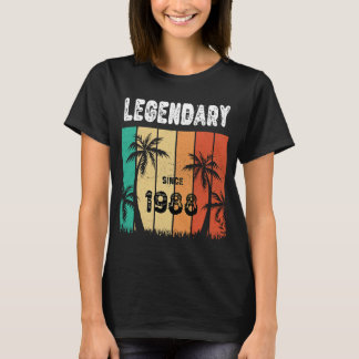 T-shirt 34e anniversaire 1988 Anniversaire pour les femmes
