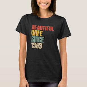 T-shirt 34e anniversaire de Mariage pour son beau W