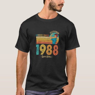 T-shirt 34e anniversaire Octobre 1988 Légende depuis 1988