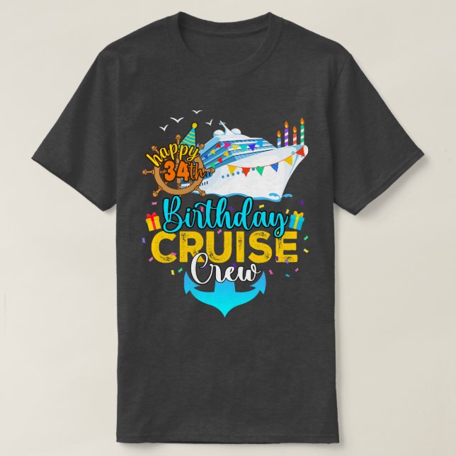 T-shirt 34e équipage de croisière (Design devant)