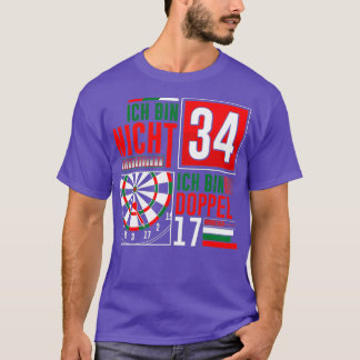 T-shirt 34ème anniversaire fléchettes amusantes dire des f
