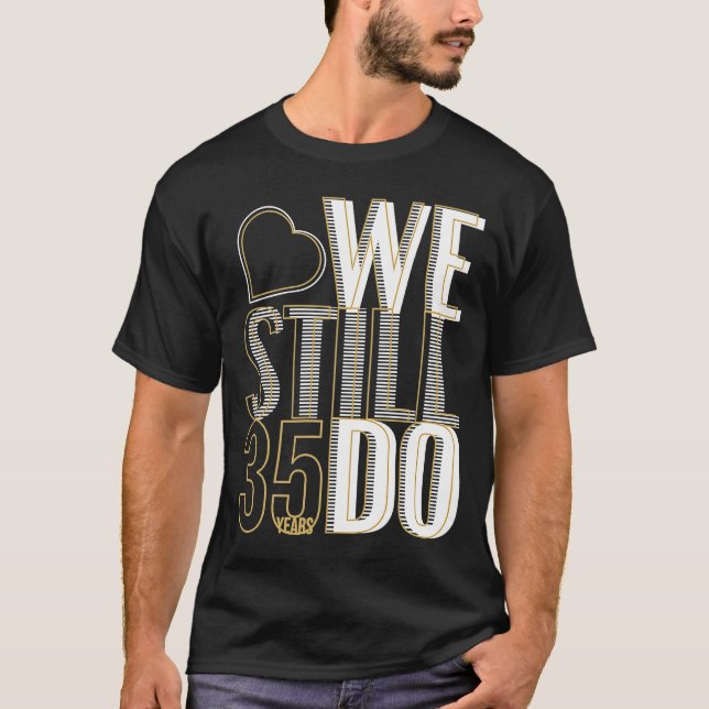 T-shirt 35 ans après le 35e Mariage Anniversa (Devant)