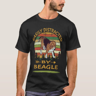 T-shirt 35 Facilement Distrait Par Beagle